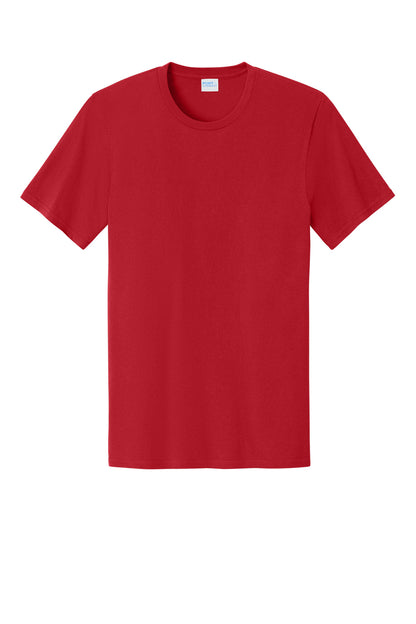 Custom Embroidered Port & Co T-Shirts  in Red