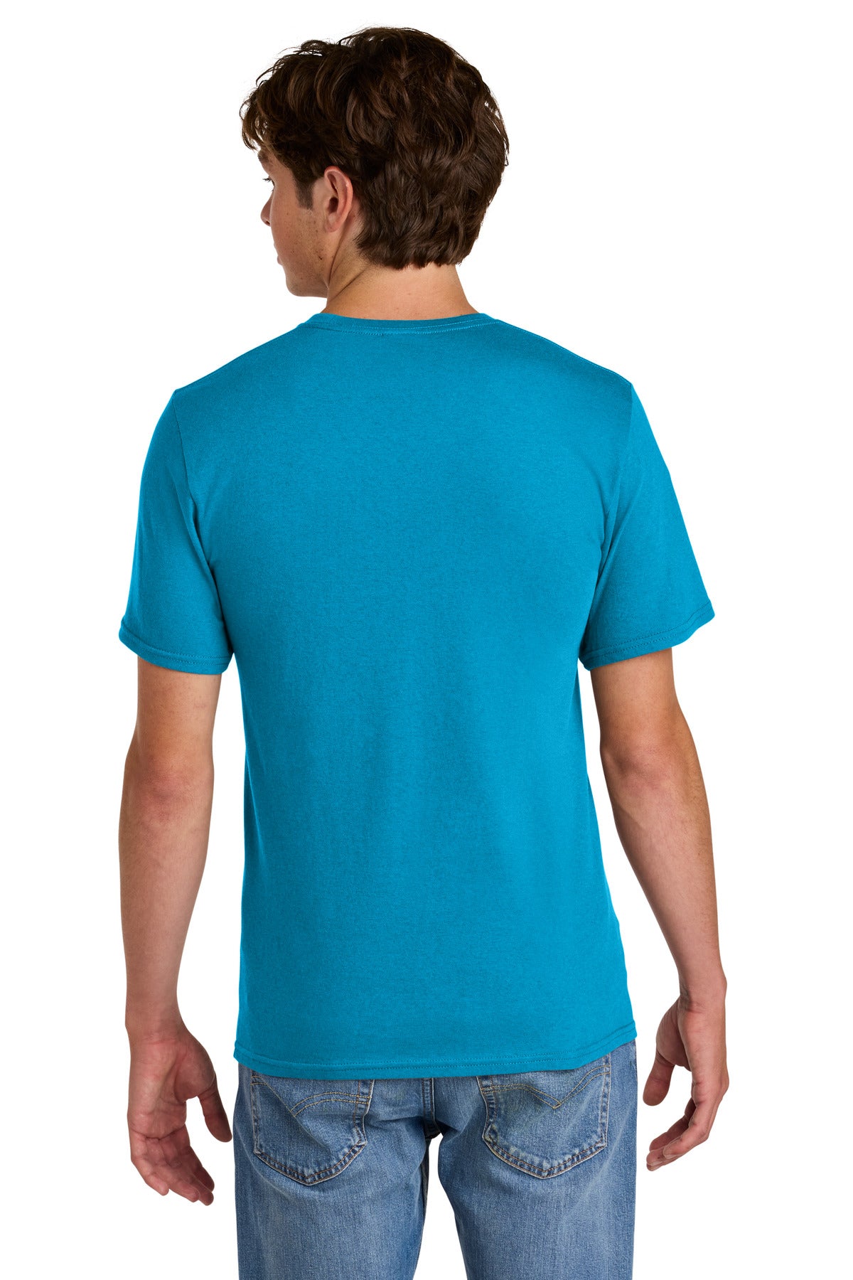 Custom Embroidered Port & Co T-Shirts  in Sapphire