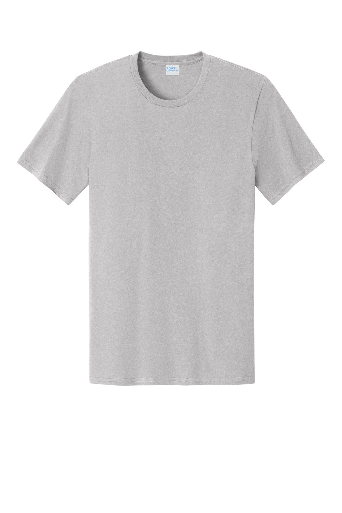 Custom Embroidered Port & Co T-Shirts  in Silver