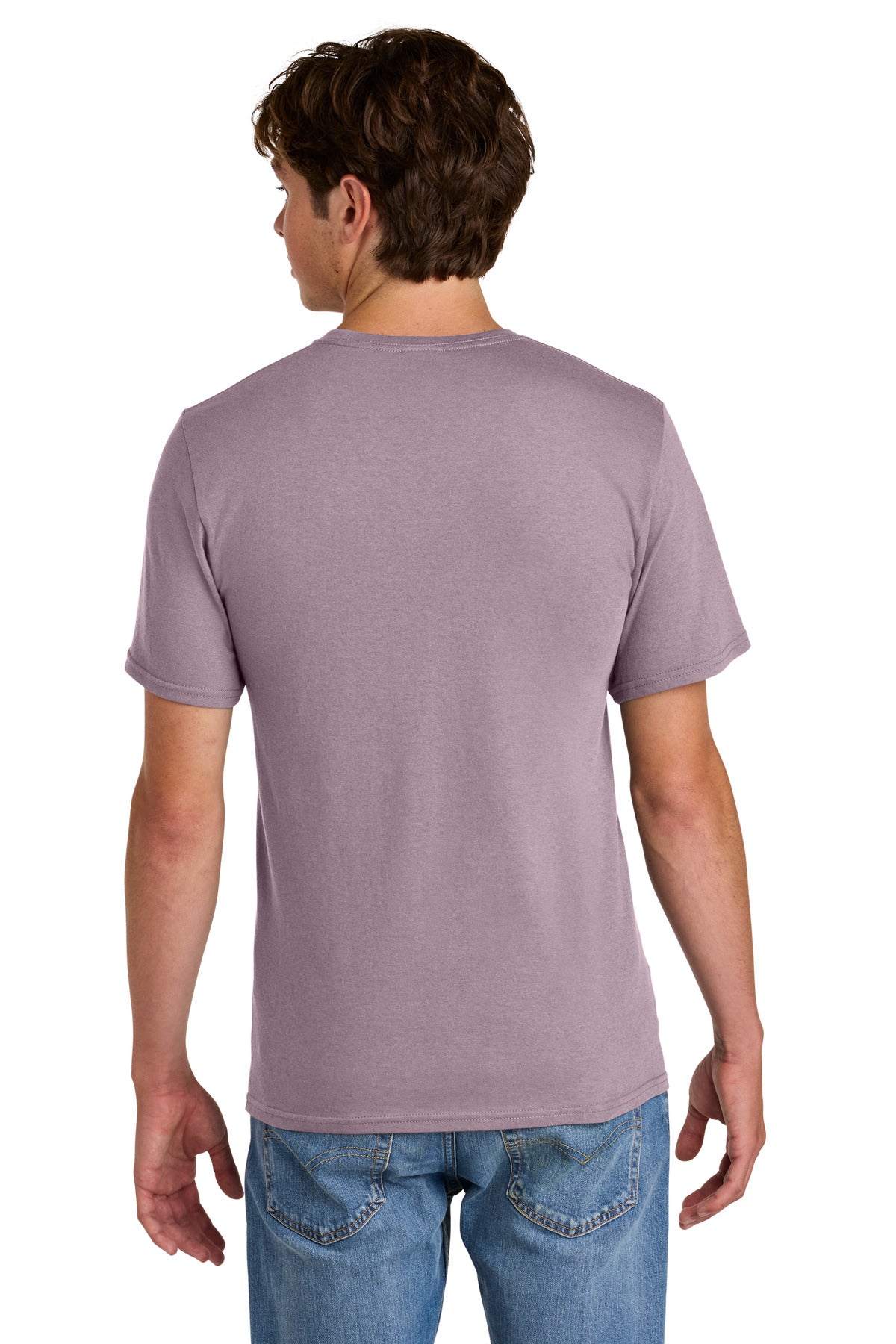 Custom Embroidered Port & Co T-Shirts  in Smoky Amethyst