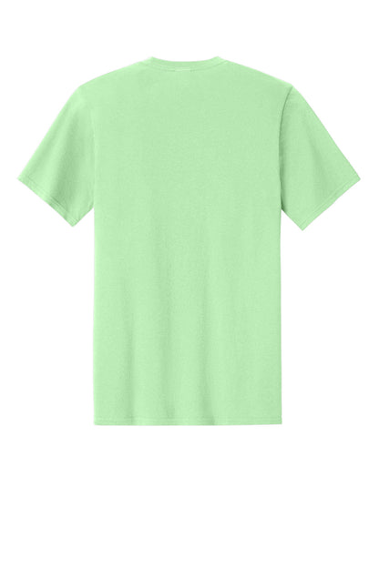 Custom Embroidered Port & Co T-Shirts  in Spearmint