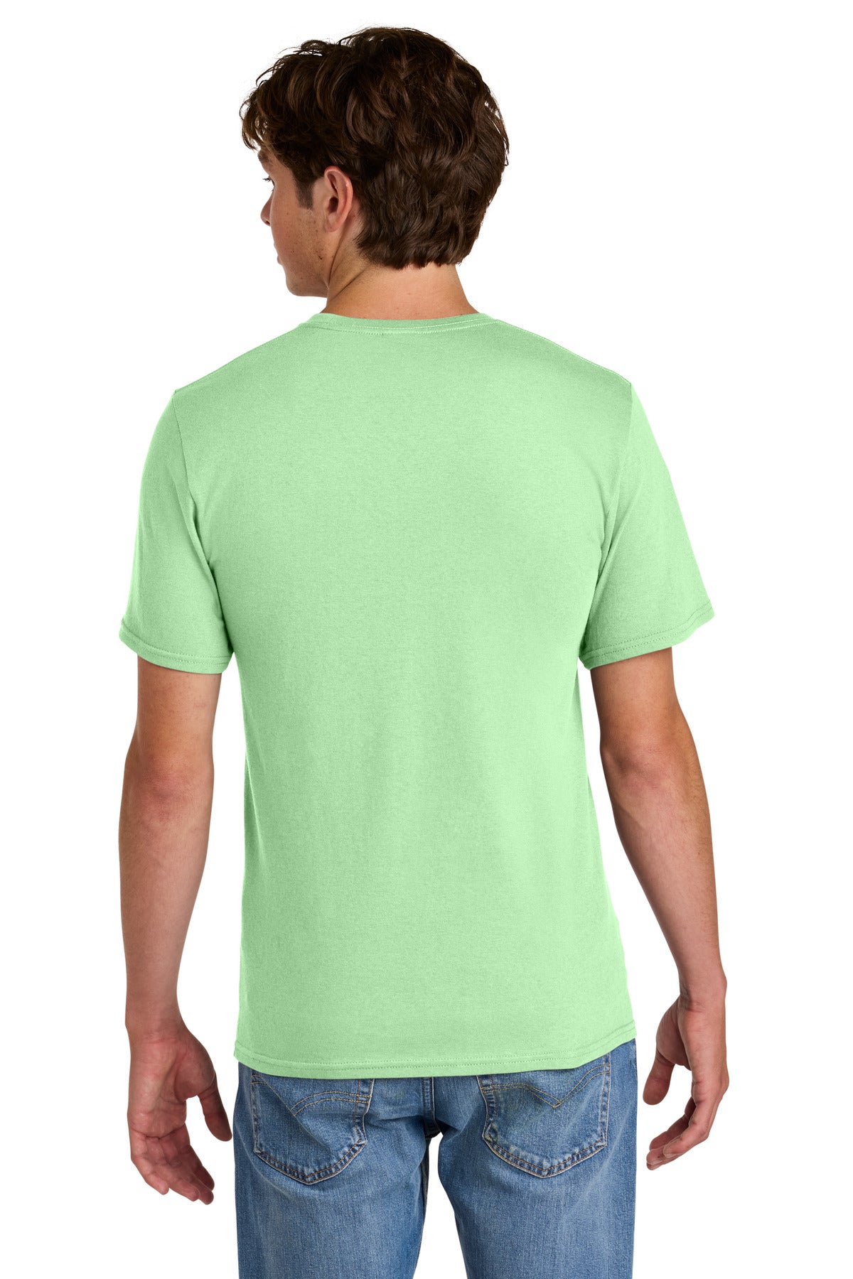 Custom Embroidered Port & Co T-Shirts  in Spearmint