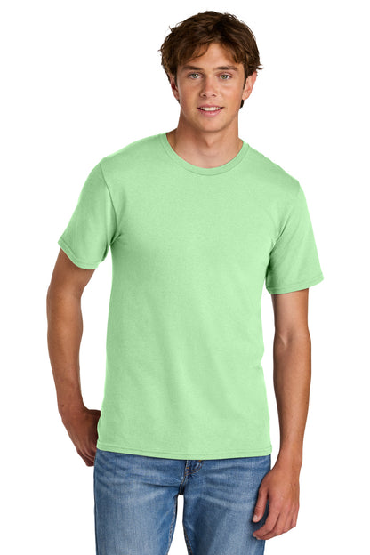 Custom Embroidered Port & Co T-Shirts  in Spearmint
