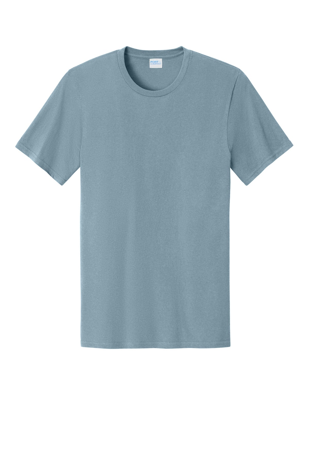 Custom Embroidered Port & Co T-Shirts  in Stonewashed Blue