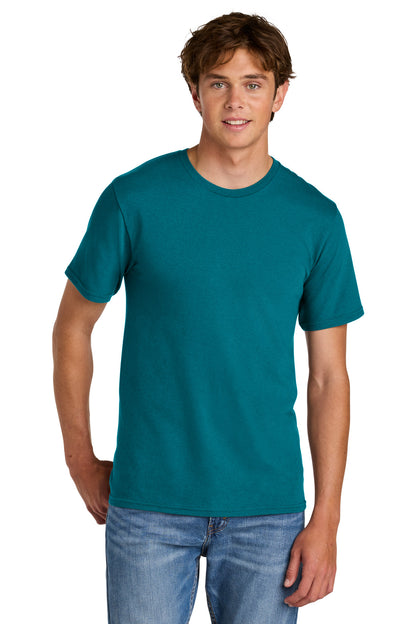 Custom Embroidered Port & Co T-Shirts  in Teal