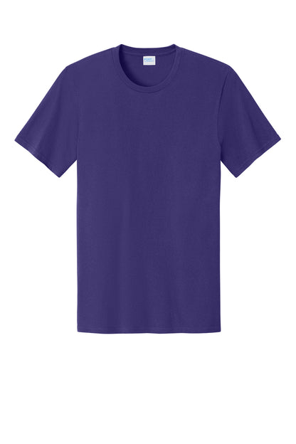 Custom Embroidered Port & Co T-Shirts  in Team Purple