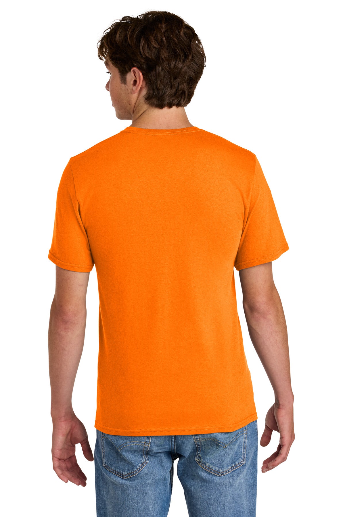 Custom Embroidered Port & Co T-Shirts  in Tennessee Orange