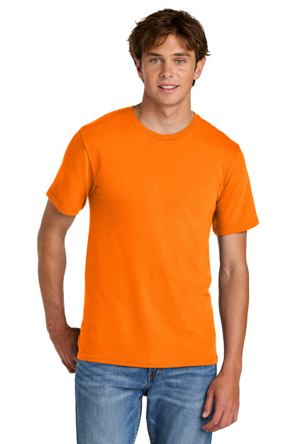 Custom Embroidered Port & Co T-Shirts  in Tennessee Orange