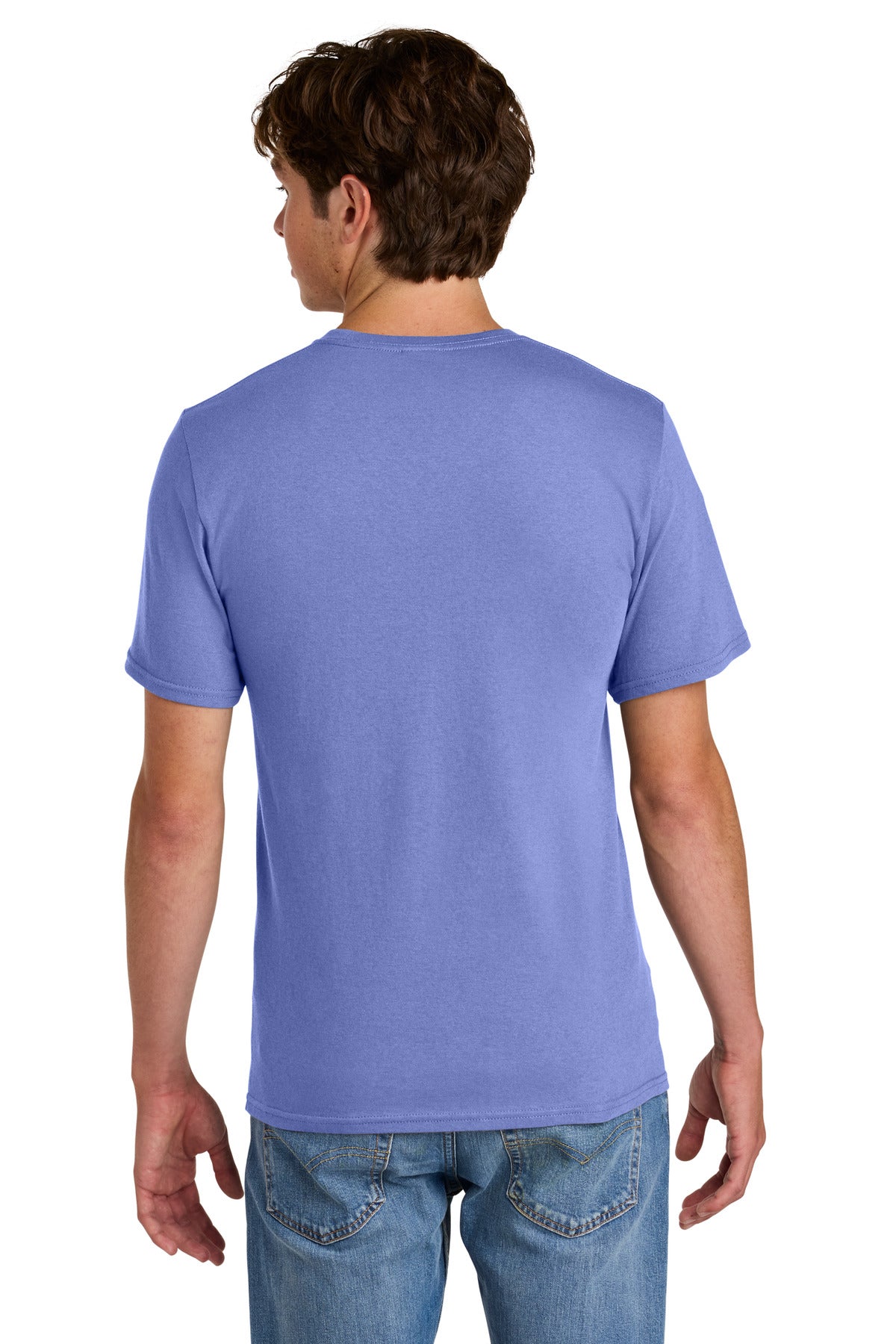 Custom Embroidered Port & Co T-Shirts  in Violet