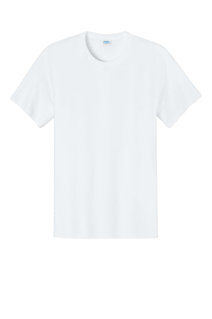Custom Embroidered Port & Co T-Shirts  in White