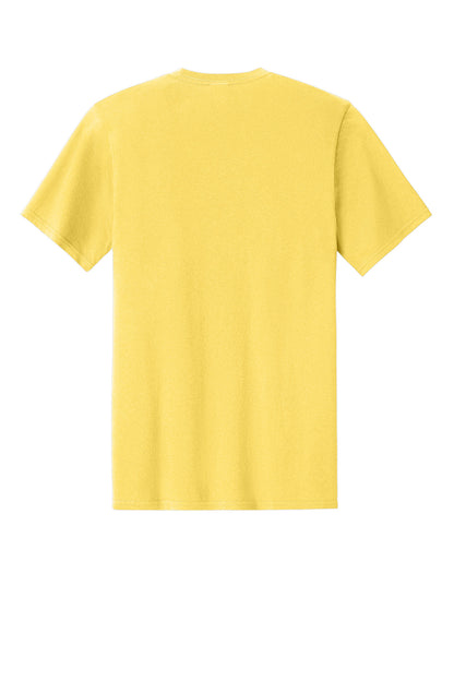 Custom Embroidered Port & Co T-Shirts  in Yellow