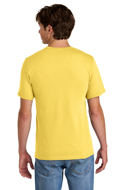 Custom Embroidered Port & Co T-Shirts  in Yellow