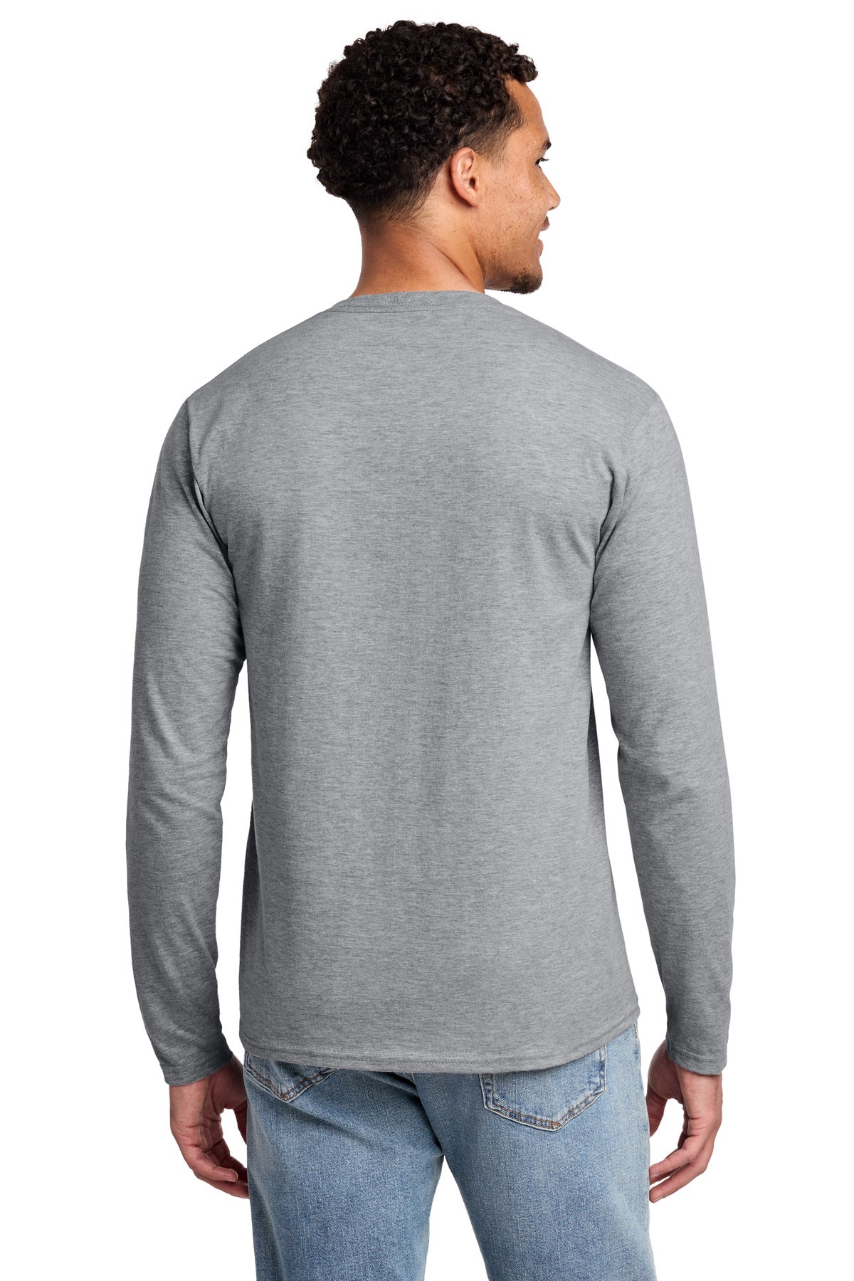 Custom Embroidered Port & Co T-Shirts  in Athletic Heather