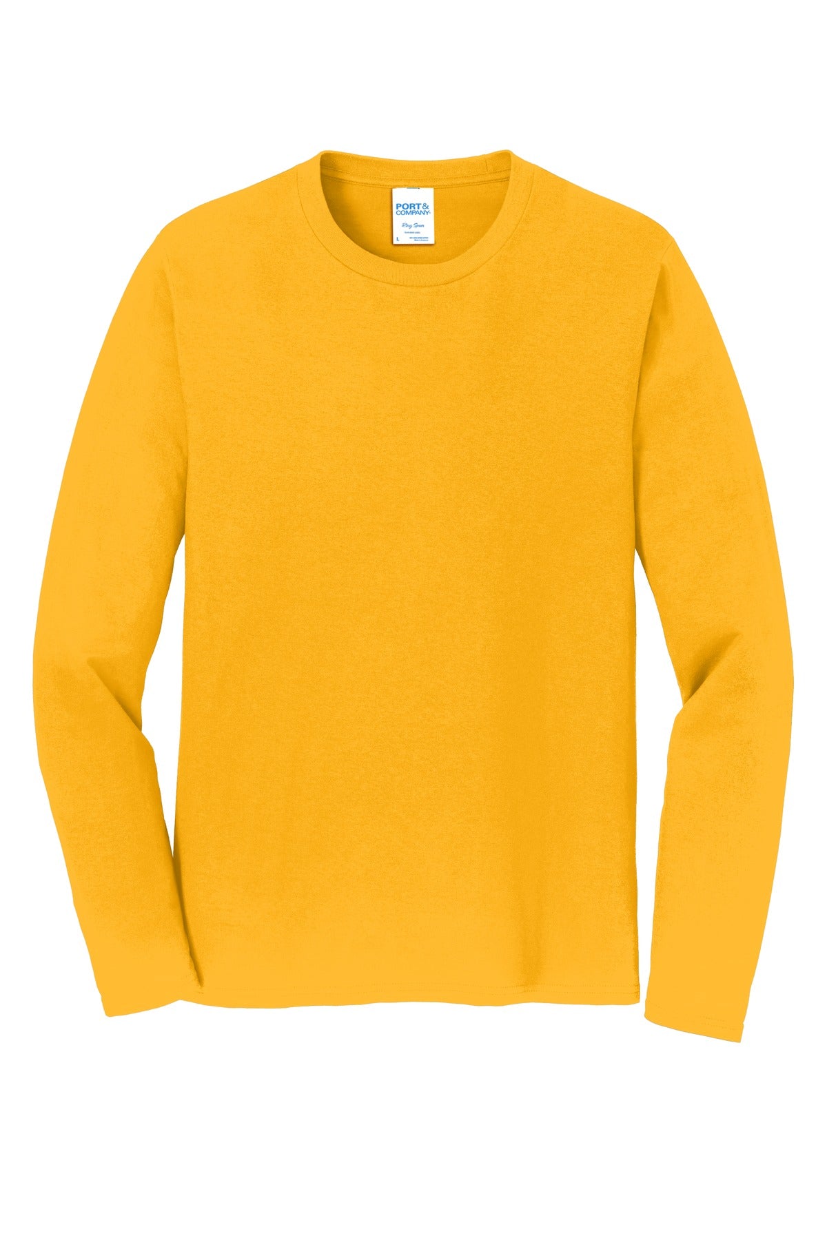 Custom Embroidered Port & Co T-Shirts  in Bright Gold