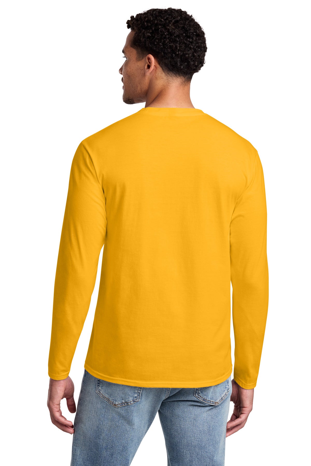 Custom Embroidered Port & Co T-Shirts  in Bright Gold