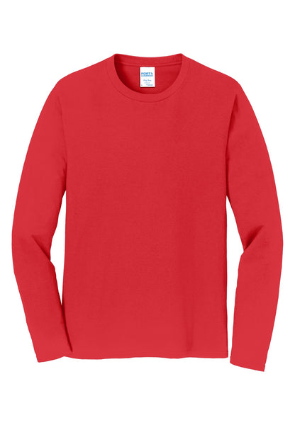Custom Embroidered Port & Co T-Shirts  in Bright Red