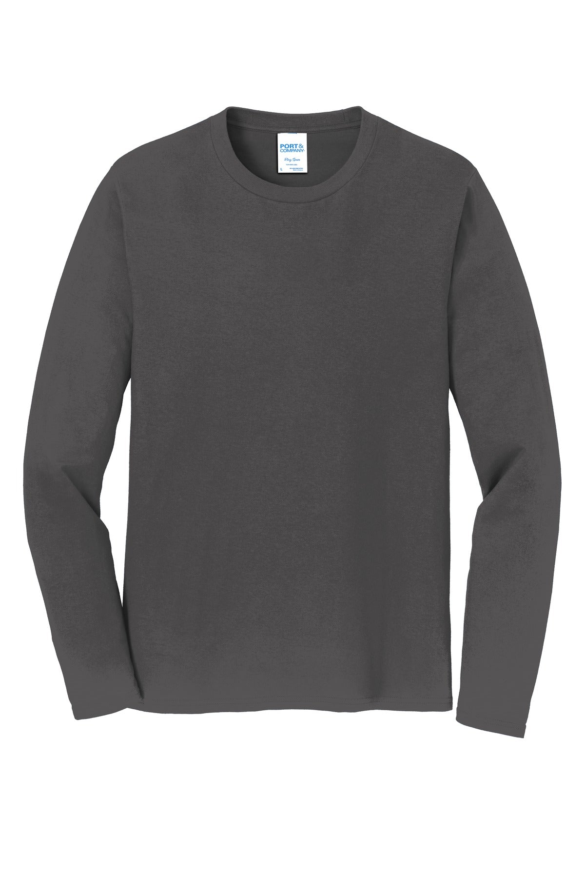 Custom Embroidered Port & Co T-Shirts  in Charcoal