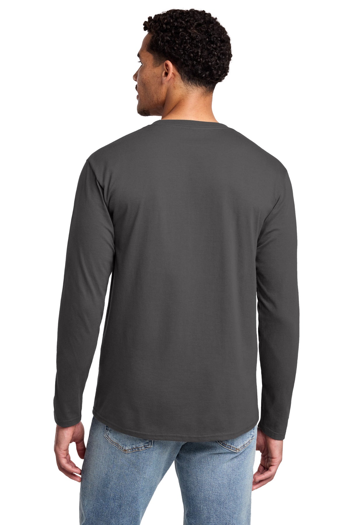 Custom Embroidered Port & Co T-Shirts  in Charcoal