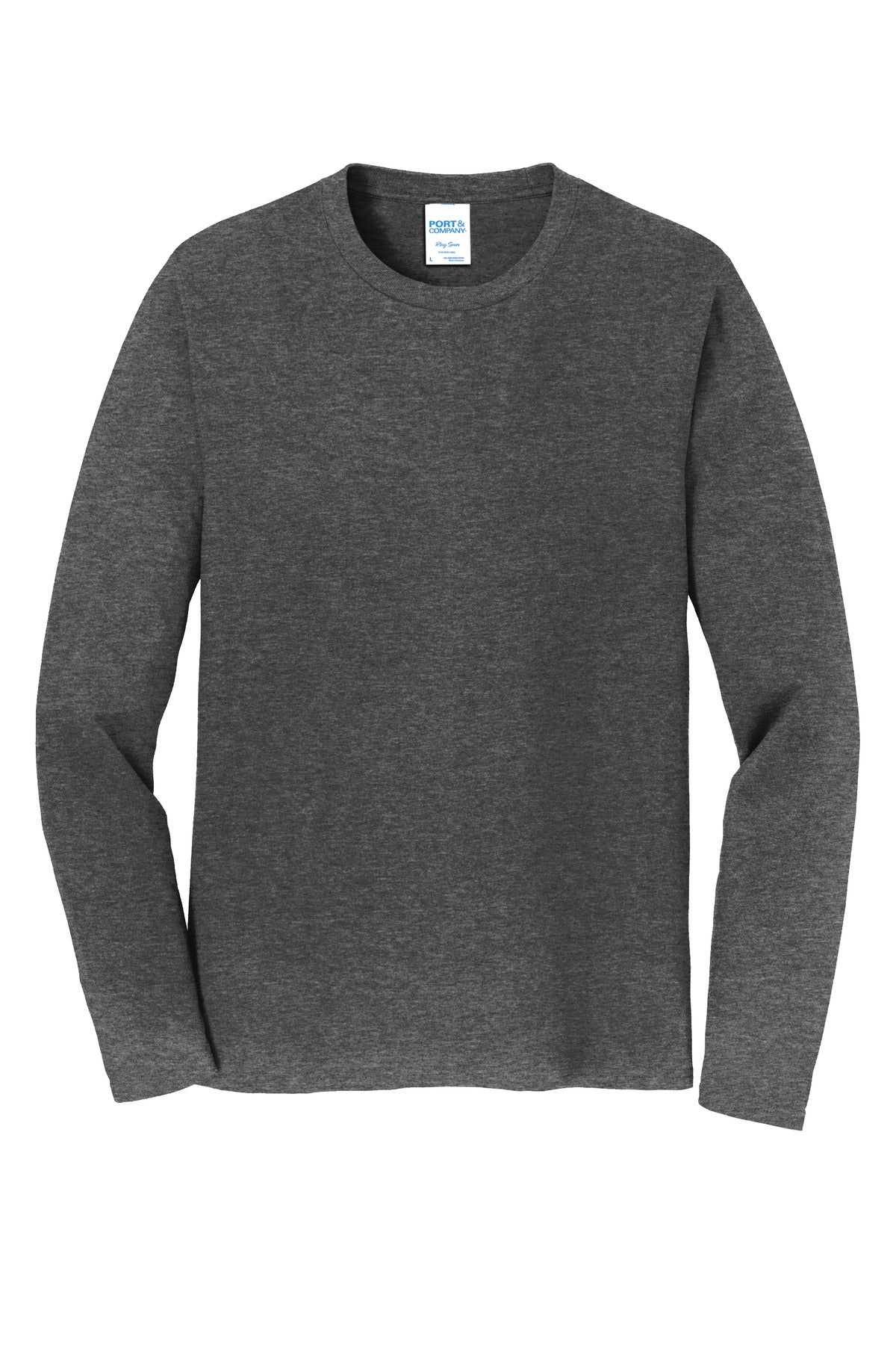 Custom Embroidered Port & Co T-Shirts  in Dark Heather Grey