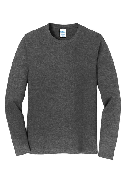 Custom Embroidered Port & Co T-Shirts  in Dark Heather Grey