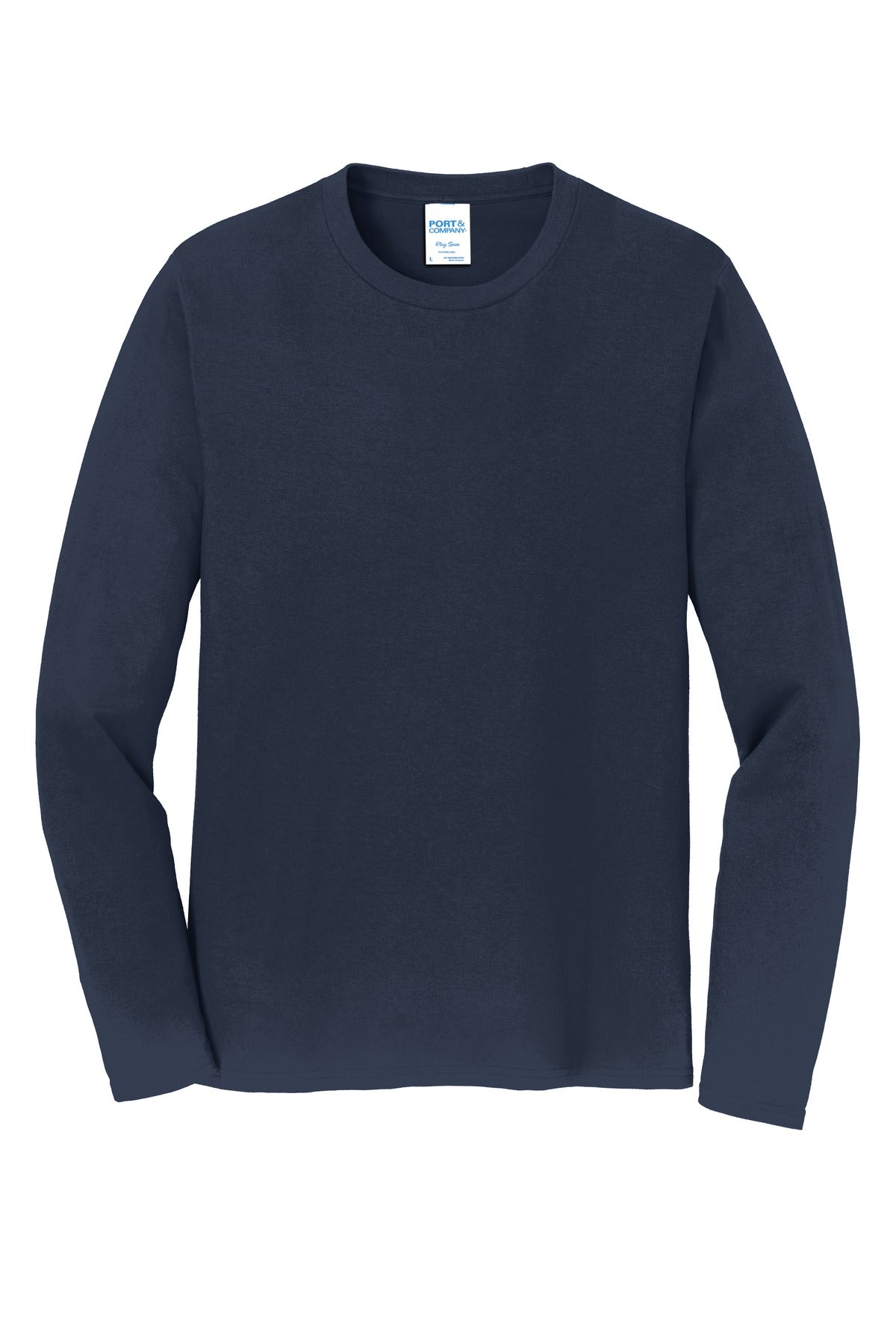 Custom Embroidered Port & Co T-Shirts  in Deep Navy