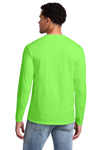 Custom Embroidered Port & Co T-Shirts  in Flash Green