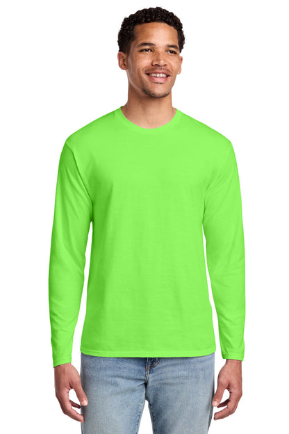Custom Embroidered Port & Co T-Shirts  in Flash Green