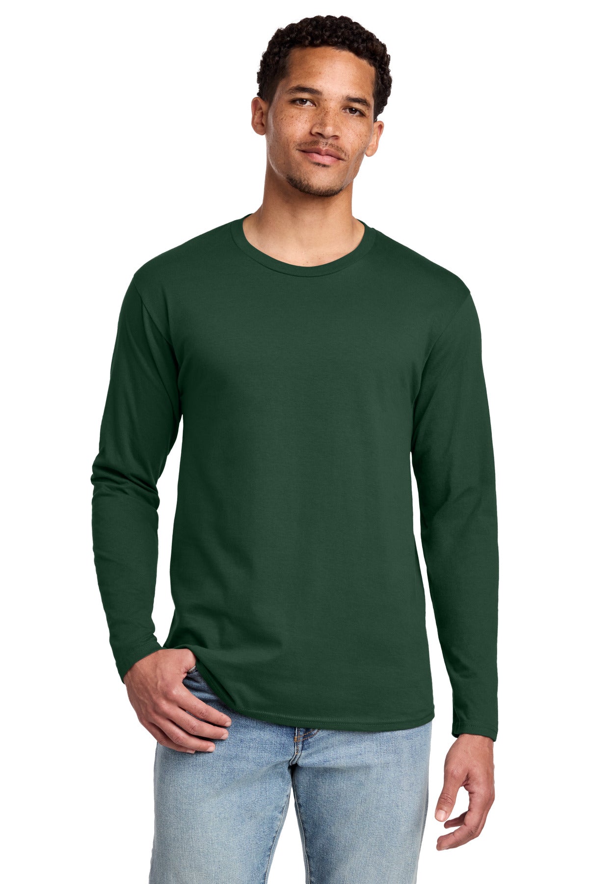 Custom Embroidered Port & Co T-Shirts  in Forest Green