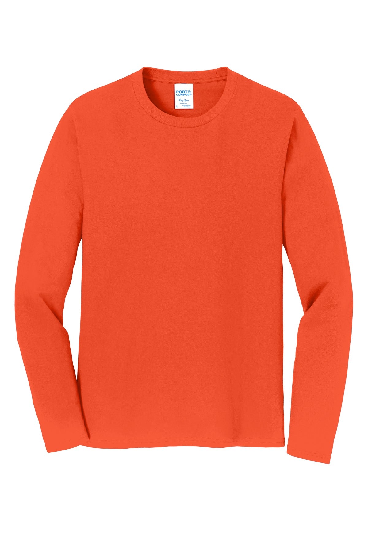 Custom Embroidered Port & Co T-Shirts  in Orange