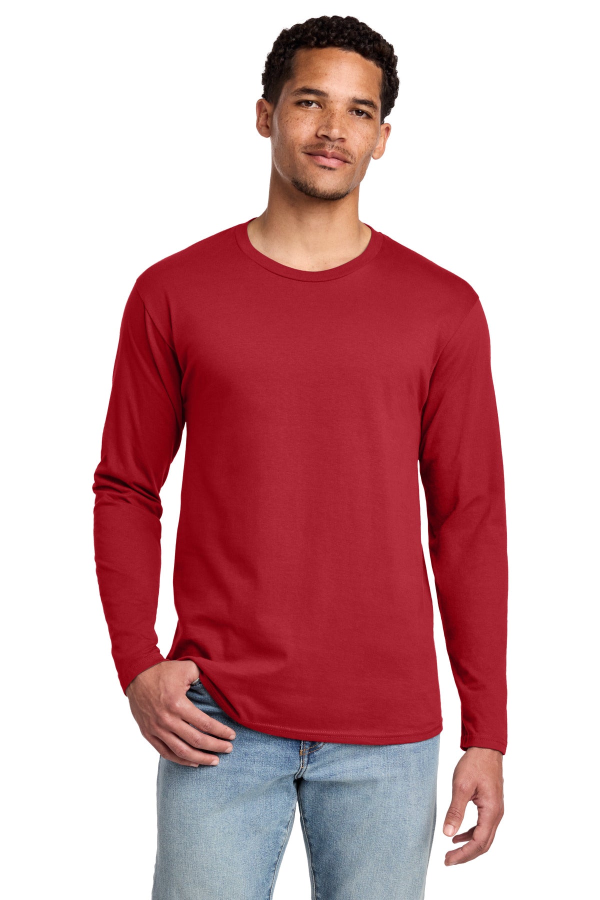 Custom Embroidered Port & Co T-Shirts  in Team Cardinal