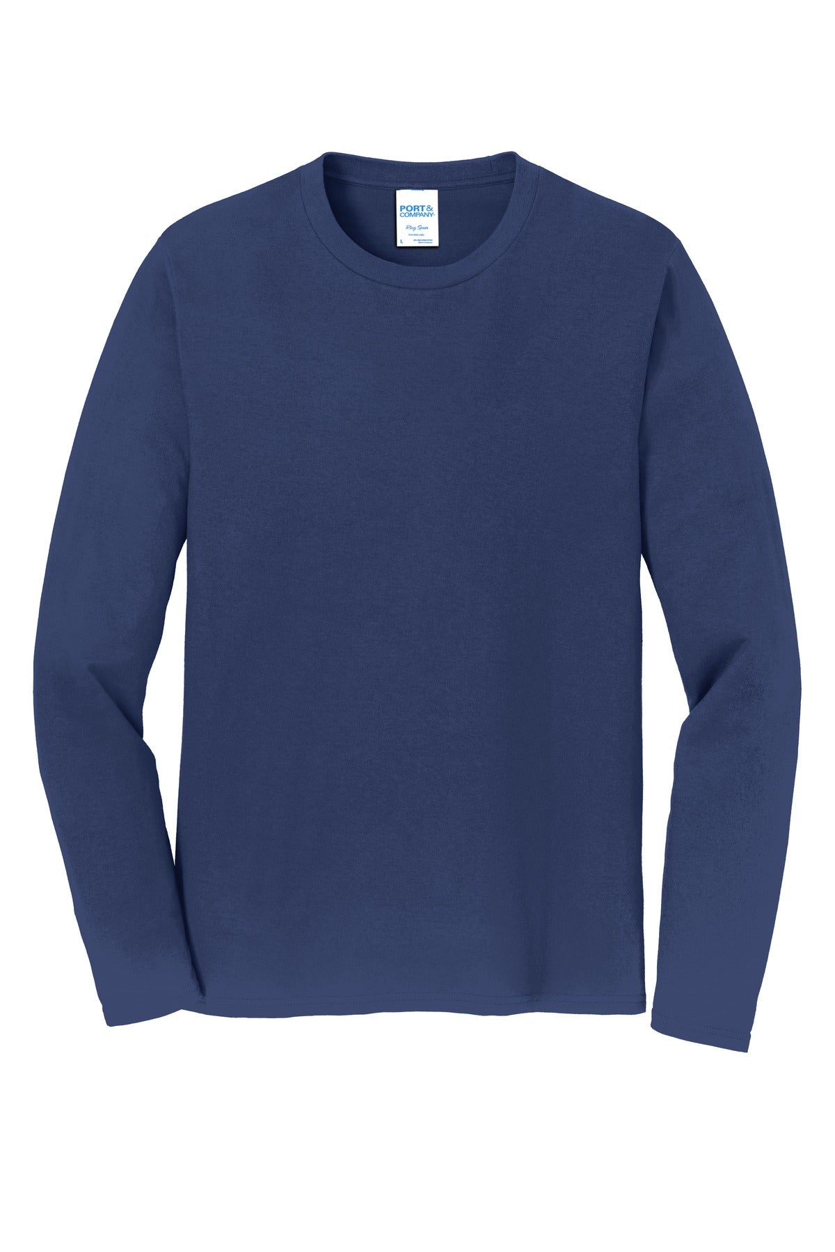 Custom Embroidered Port & Co T-Shirts  in Team Navy