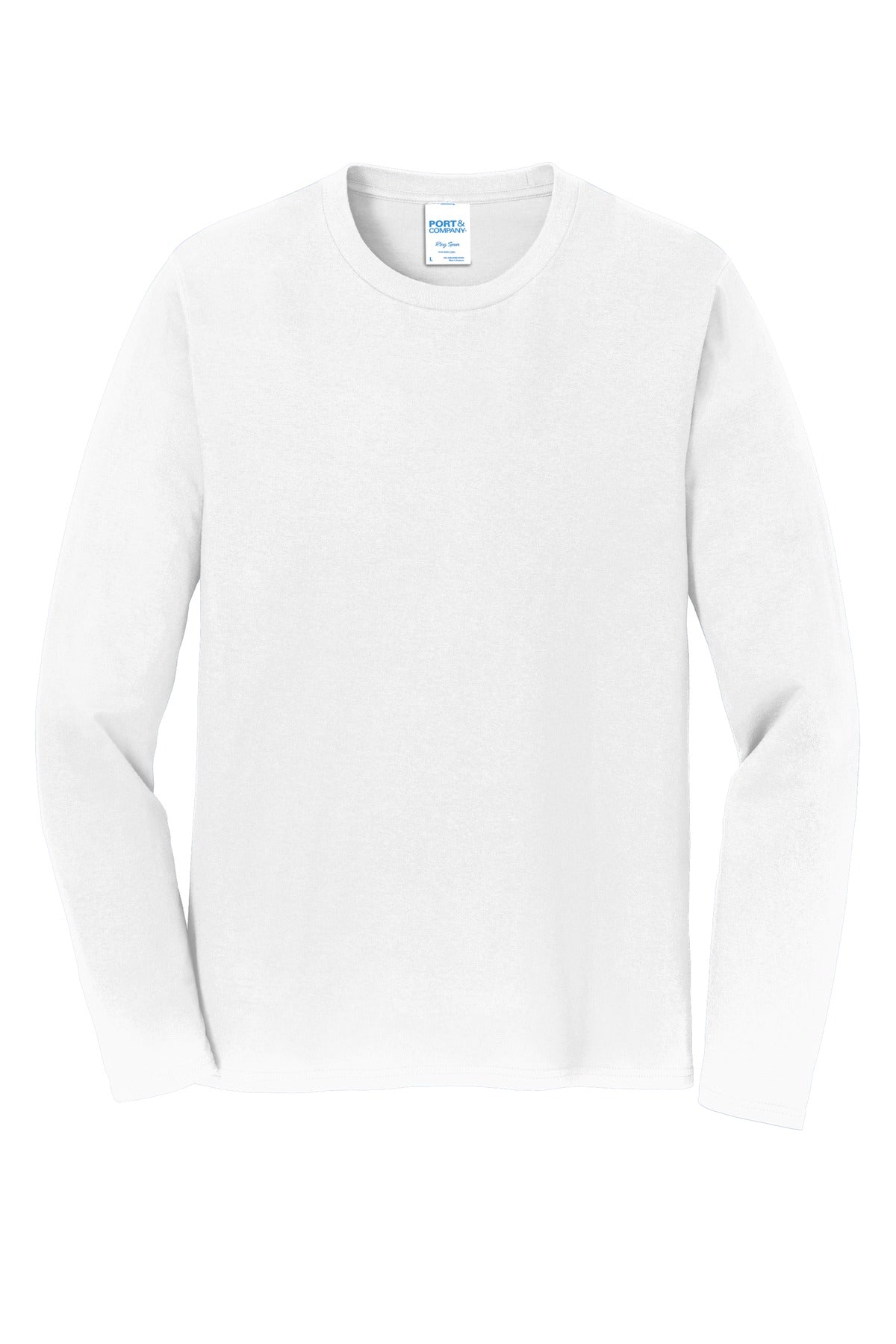 Custom Embroidered Port & Co T-Shirts  in White