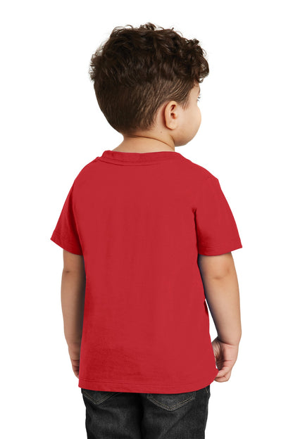 Custom Embroidered Port & Company  Toddler Fan Favorite Tee. PC450TD,Bright Red