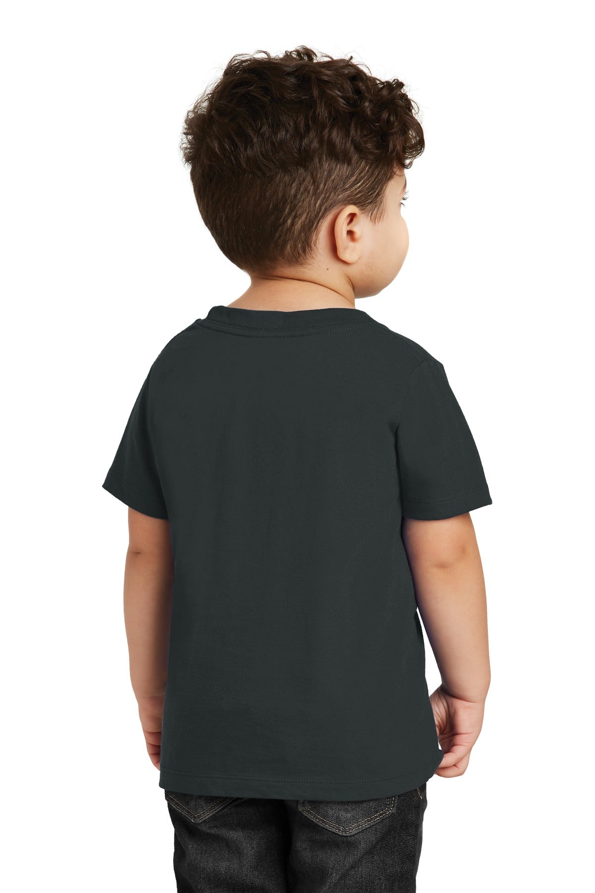 Custom Embroidered Port & Company  Toddler Fan Favorite Tee. PC450TD,Jet Black