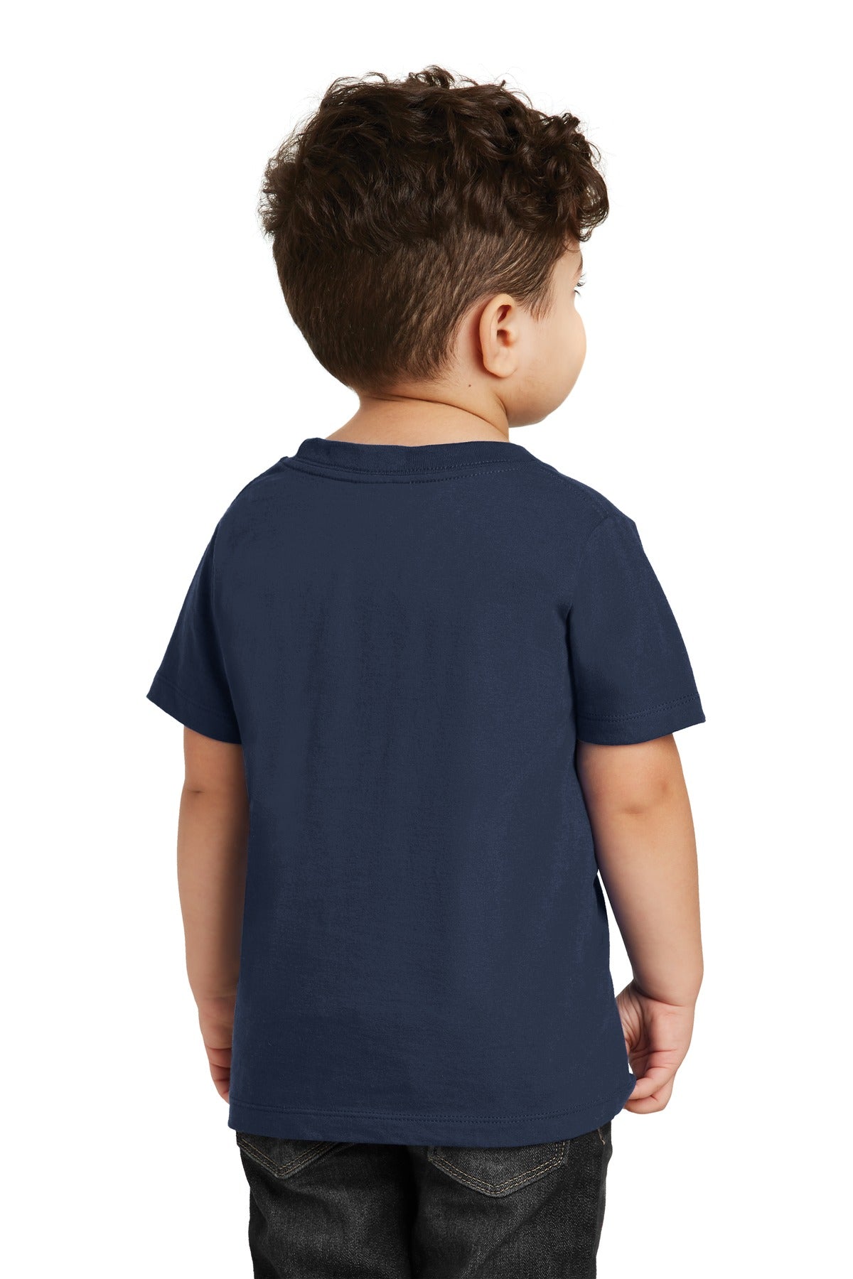 Custom Embroidered Port & Company  Toddler Fan Favorite Tee. PC450TD,Team Navy