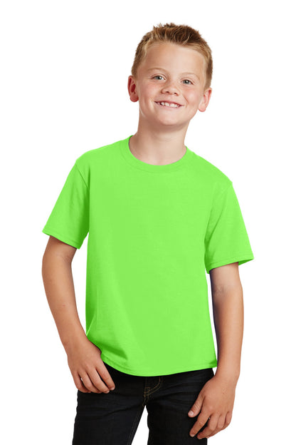 Port & Company Youth Fan Favorite Tee. PC450Y Flash Green