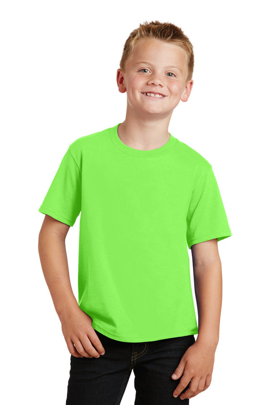 Port & Company Youth Fan Favorite Tee. PC450Y Flash Green