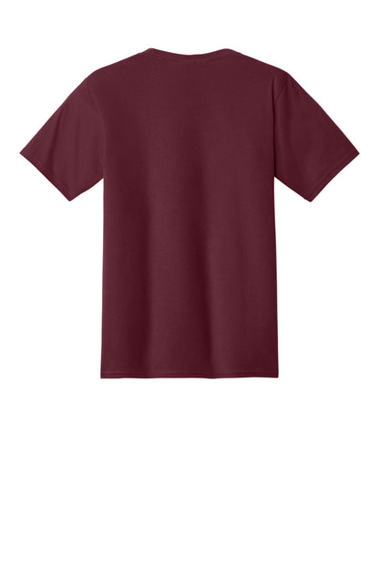 Custom Embroidered Port & Co T-Shirts  in Athletic Maroon