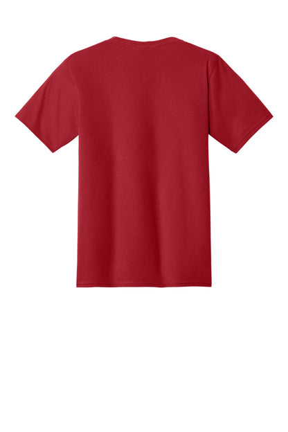 Custom Embroidered Port & Co T-Shirts  in Athletic Red