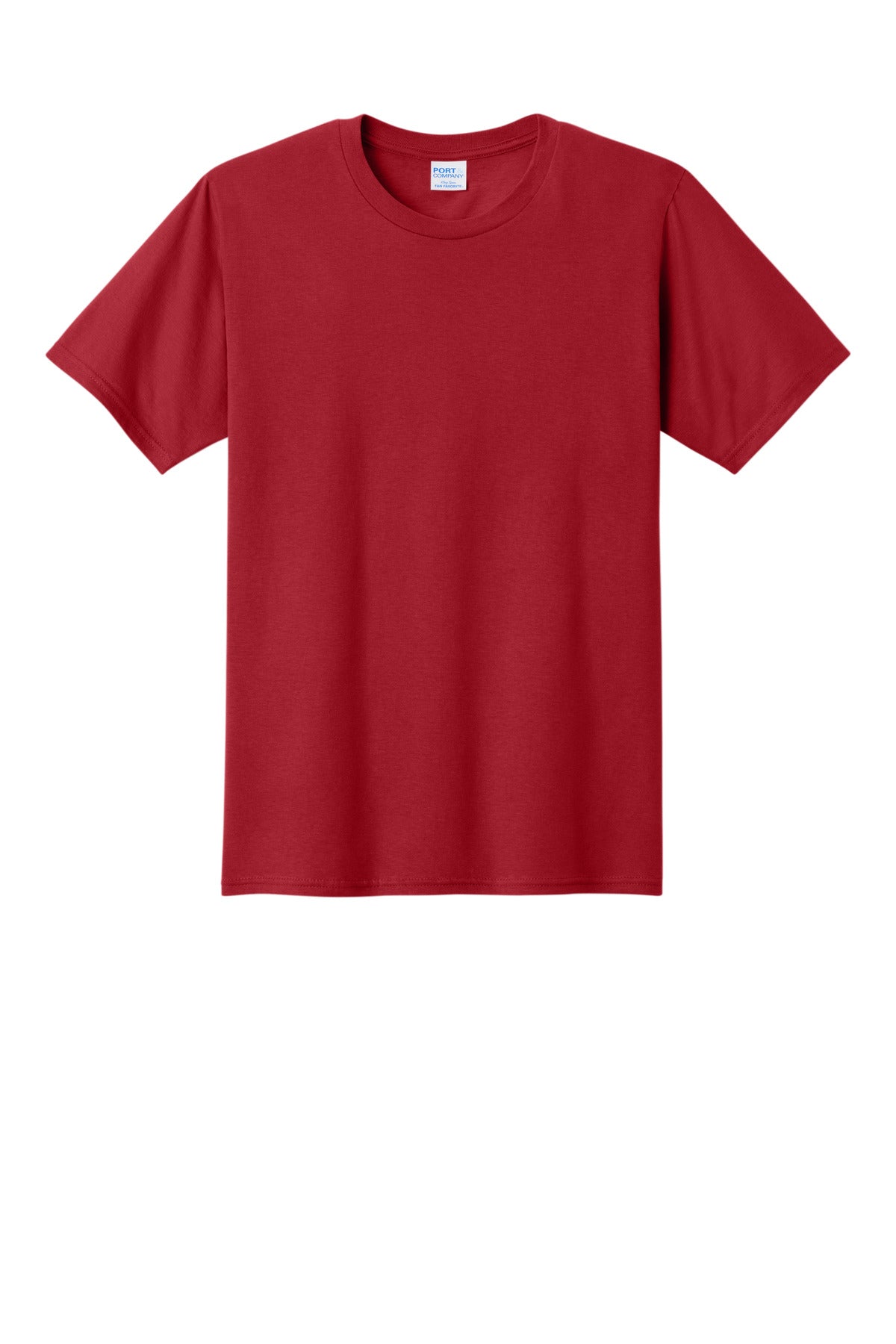 Custom Embroidered Port & Co T-Shirts  in Athletic Red