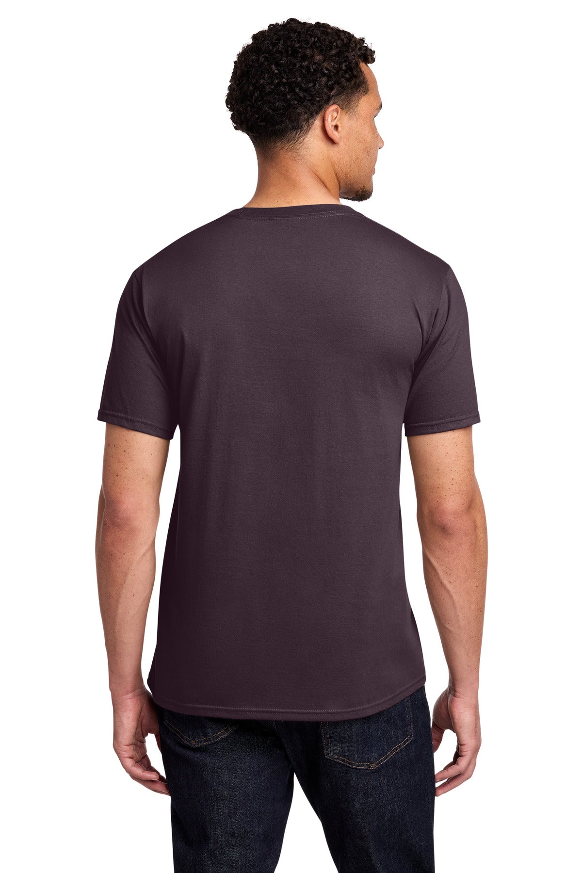 Custom Embroidered Port & Co T-Shirts  in Bordeaux