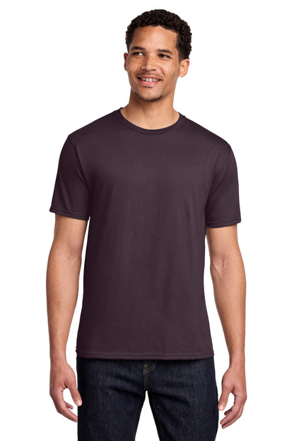 Custom Embroidered Port & Co T-Shirts  in Bordeaux