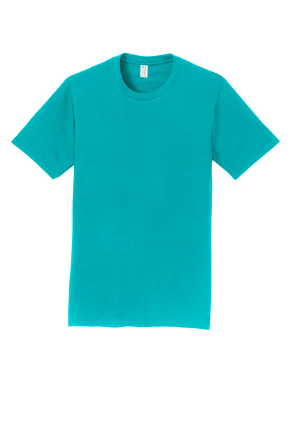 Port & Company Fan Favorite Tee. PC450 Bright Aqua