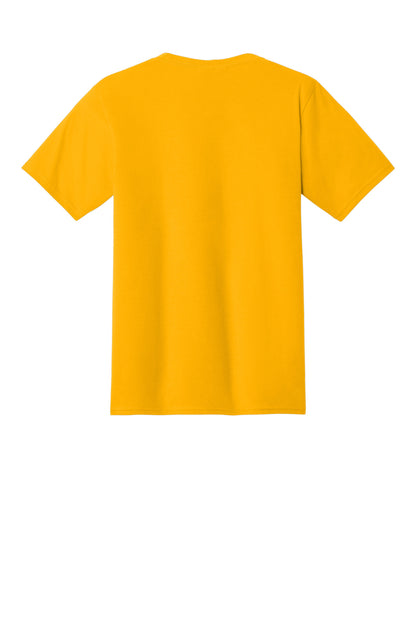 Custom Embroidered Port & Co T-Shirts  in Bright Gold