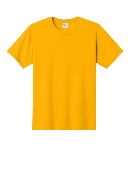 Custom Embroidered Port & Co T-Shirts  in Bright Gold