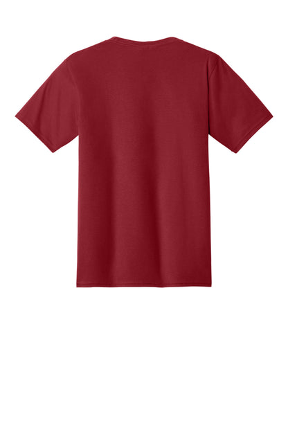 Custom Embroidered Port & Co T-Shirts  in Cardinal Red