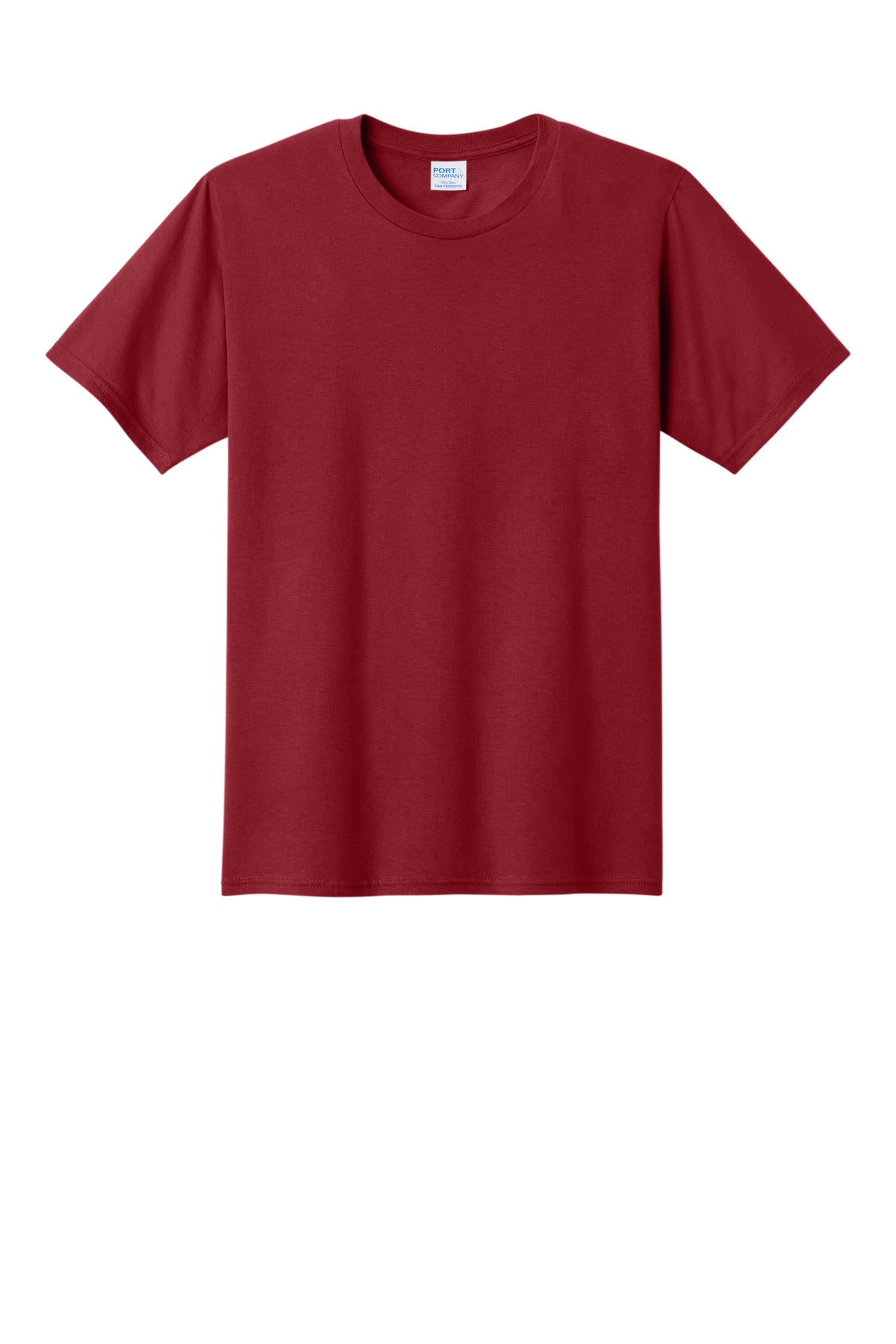 Custom Embroidered Port & Co T-Shirts  in Cardinal Red