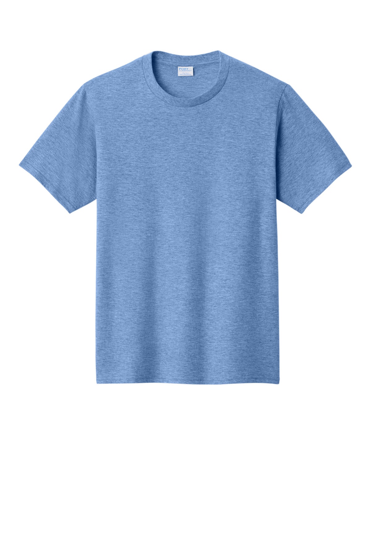 Custom Embroidered Port & Co T-Shirts  in Carolina Blue Heather