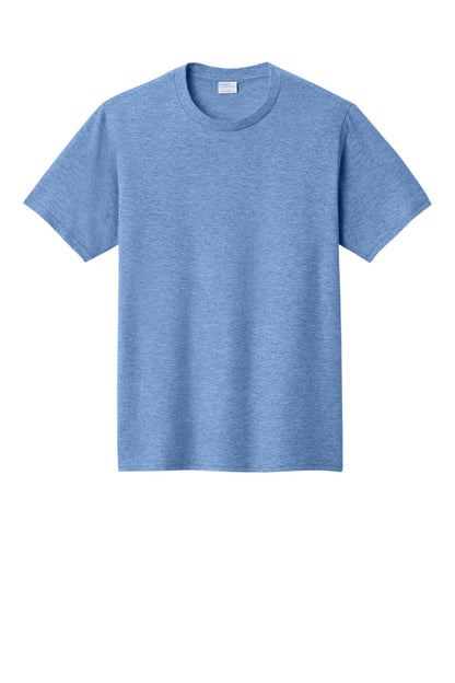 Custom Embroidered Port & Co T-Shirts  in Carolina Blue Heather