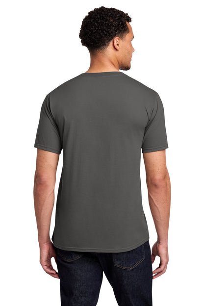 Custom Embroidered Port & Co T-Shirts  in Charcoal